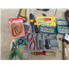 Image 2 : Cordless Drill w Charger, Small Tool Kits, 12 Volt Airm Compressor, Screwdrivers, Allan Wrenches, Ha