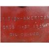 Image 3 : 2 Barrel Top Metal Embossed Signs 1) British American 1) Anglo - Both are 22" RD