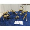 Image 1 : 8 Brass Ornaments, Elephone , Deer & Giraffes