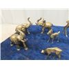 Image 2 : 8 Brass Ornaments, Elephone , Deer & Giraffes