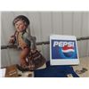 Image 1 : Cardboard Hummel Store Display Sign 40" x 21" & Corrigated Pepsi Sign 24" x 24"
