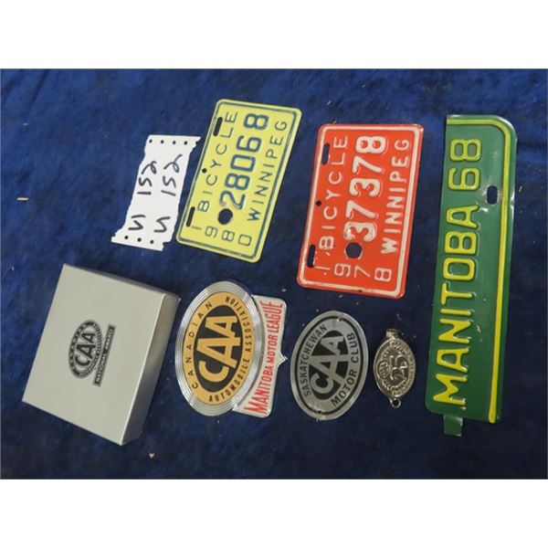 CAA Emblems, Bicycle License Plate Tag