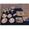 Image 1 : Limoge Cups & Saucers, Delphite Trays, Oriental Tea Set