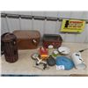 Image 1 : Picnic Basket, Enamelware,  & Meat Grinder