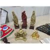 Image 2 : Oriental Ornamental Fans, Condiment Set, Metal Tribal Ornaments