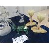 Image 3 : Crystal/ Glass horse Ornaments, Alabaster Candle Holders, Driftwood & Soapstone Walrus