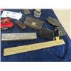 Image 2 : Smokey The Bear Ruler, Ink Well, Cast Letter Opener, Harmonica, Smallest Violin & Case