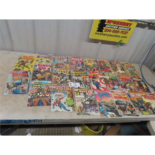 23 Comics - Western/ Army 15 Cents to 60 Cents Marvel, Mordern, DC