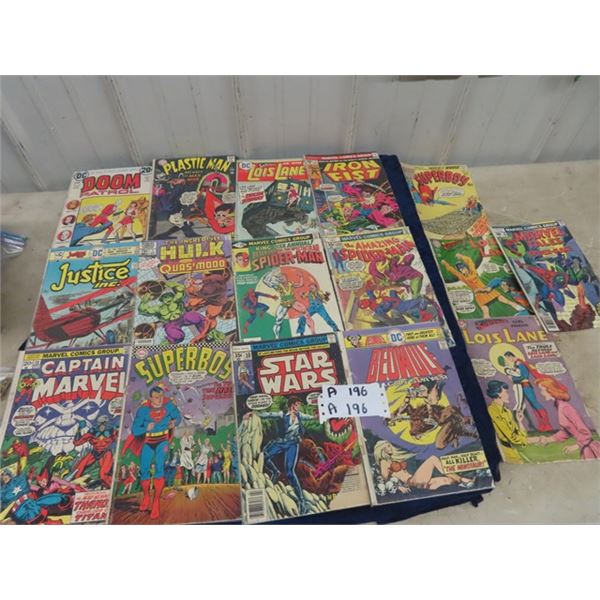 16 Comics - 12 - 75 Cents, Super Boy, Star Wars, Plus Marvel, DC