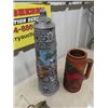 Image 2 : 2 Large Steins, Tallest is 19", & Retro Hanging Heater