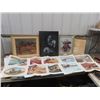 Image 1 : Approx 14 Clarence Tillinus Prints, Plus Native Paintings & Western Picture