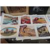 Image 2 : Approx 14 Clarence Tillinus Prints, Plus Native Paintings & Western Picture