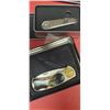 Image 2 : 4 Knives - 2 Buck Knives w Sheaths/Cases, 1 Collectors Knife (Wolf)  w Case & Multi Knife w case