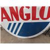 Image 3 : Vintage Double Sided Porc Anglo Sign 66" RD