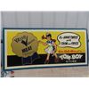 Image 1 : Tom Boy Store Sign 30" x 64" - Melmac & Wood