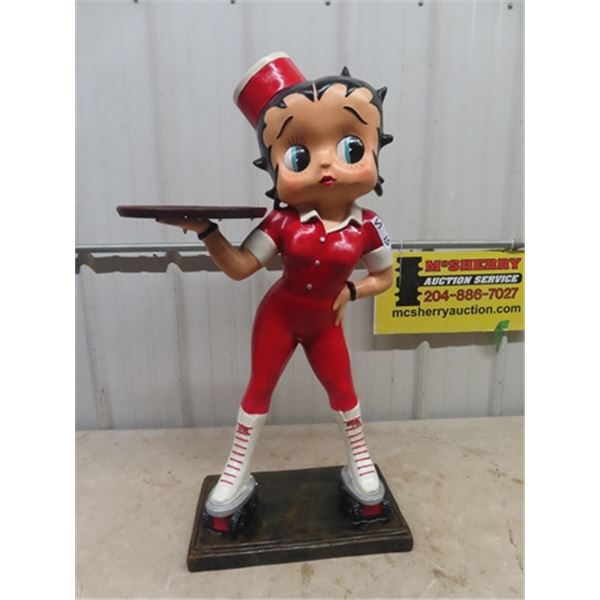 Beautiful Chalkware Betty Boop Greeter 36"