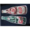 Image 1 : 2 Metal Bottle Shaped Signs 1) Mountain Dew & 1) Pepsi 22" x 7" - MODERN