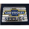 Image 1 : Modern Metal Corrigated Chev Sign 12" x 18"