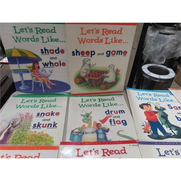 12 Large Hampton Brown Learn To Read Books