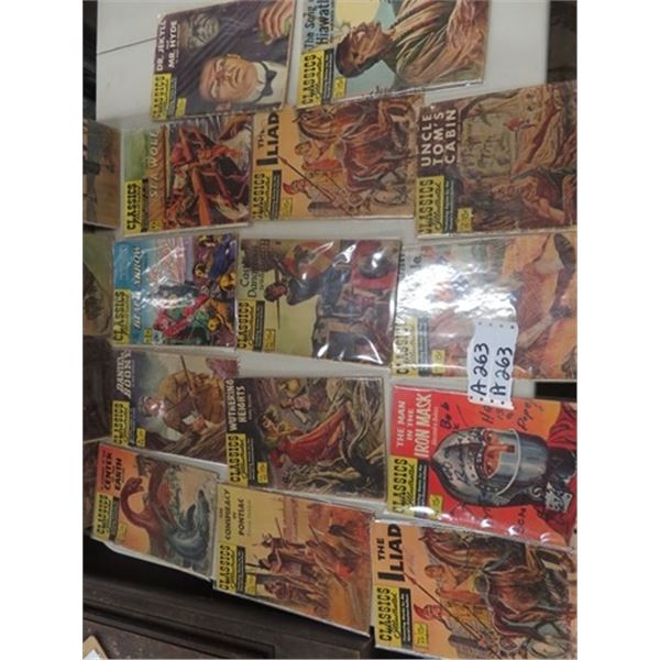 18 CLassic Illustrated Books 15 Cents