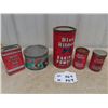 Image 1 : 5 Blue Ribbobn & Red Rose Tins