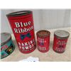Image 2 : 5 Blue Ribbobn & Red Rose Tins