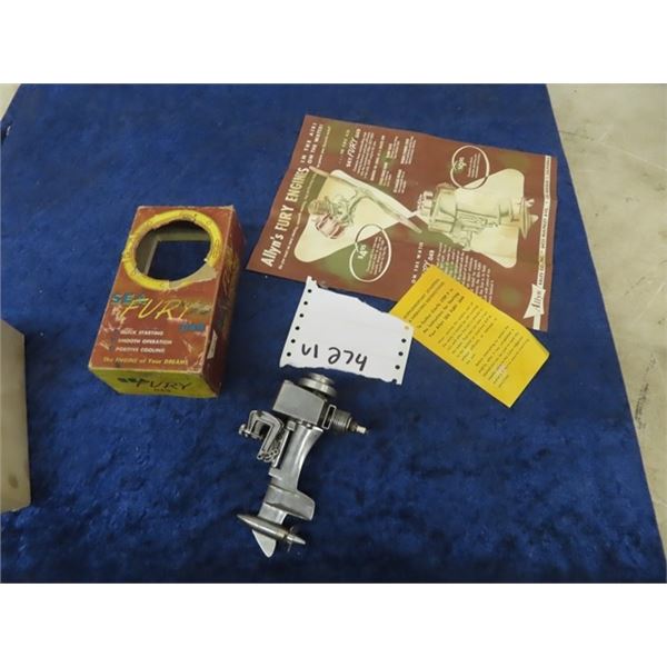 Sea Fury .049 Outboard 5 1/2" w Box & Pamphlets - Vintage