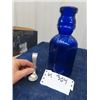 Image 1 : Cobalt Baby Face Creamer Topper , Cream Bottle "Brookfield" w Spoon