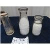 Image 1 : 3 Milk Bottles - Mission , Rawleighs Farms, Windsor Farm Dairies