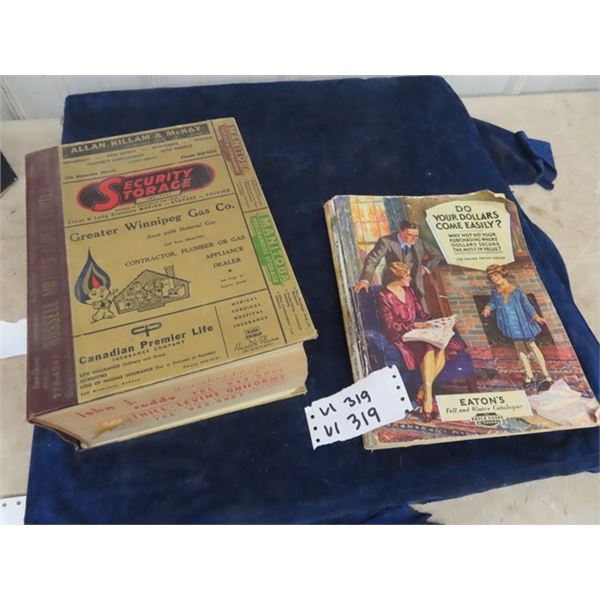 Eaton's 1930-31 Vintage Catalogue- Fall & Winter & 1967 Henderson Wpg Phone Book
