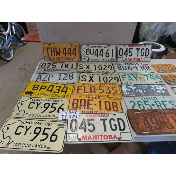 22 License Plates