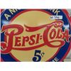 Image 2 : Modern Metal Embossed Pepsi Cola Sign 24 Rdish