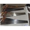 Image 1 : 6 Vintage Saws, 12 Files, Mitre Saw & Meat Saw