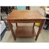 Image 1 : Oak Stand w Drawer 30" x 27" x 20"