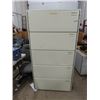 Image 1 : Metal 5 Drawer Lateral Filing Cabinet 70" x 36" x 18"