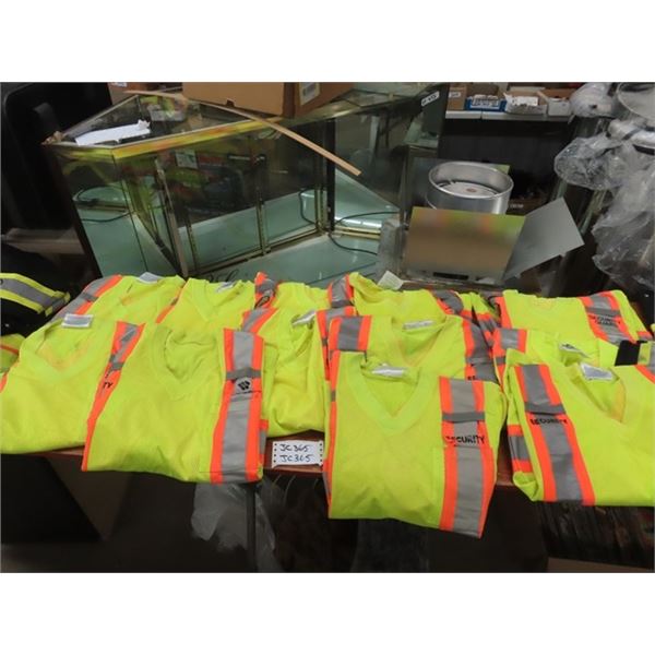 14 Safety Security Shirts Size L & XL