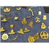 Image 2 : Approx 40 Military Badges, Cloth Insignia, Button Polisher, Rank