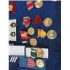 Image 2 : Approx 18 Plus USA Military Medals & Badges