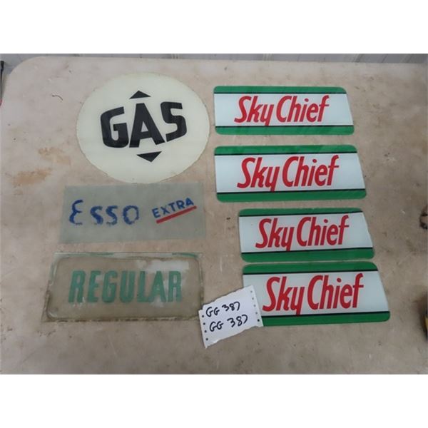 7 Gas Pump Glass Logos