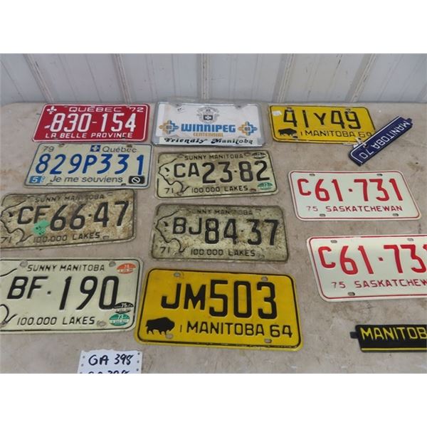 (GA) 11 License Plates