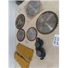 Image 1 : (GA) 5 Saw Blades, Welsding Goggles, & Gloves