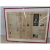 Image 1 : 34" X 27" Framed Toronto Saturday Night April 30 1904 Newspaper, & Advertisements