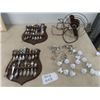 Image 1 : 30 Collectible Spoons w Display Vintage Porcelain & Metal Door Pulls Fan