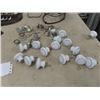 Image 4 : 30 Collectible Spoons w Display Vintage Porcelain & Metal Door Pulls Fan