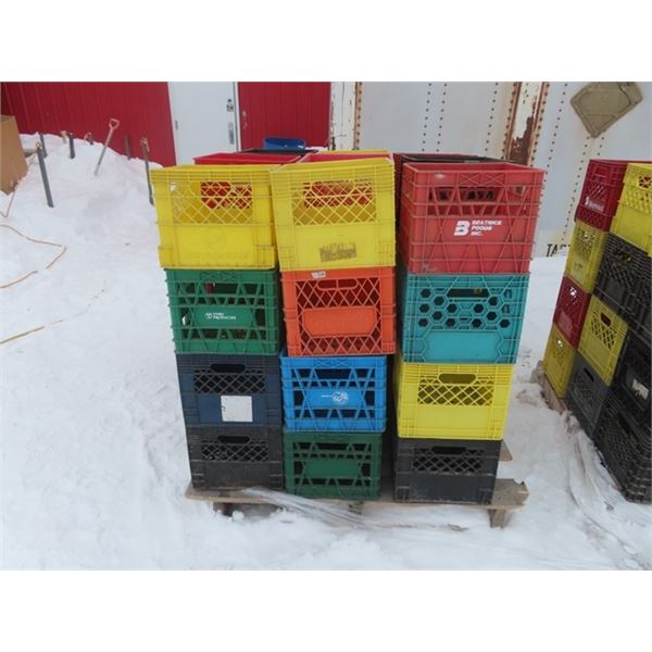 36 Milk Crates Great for Shelving, or Organizing Tools or endless ideas