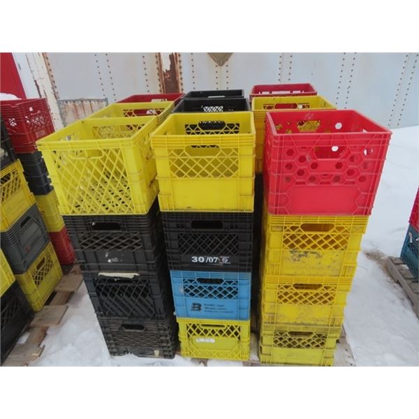 36 Milk Crates Great for Shelving, or Organizing Tools or endless ideas