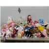 Image 1 : 40 Plus Plush Animals & Dolls , Blues Clues, Care Bears, Strawberry Shortcake, Curious George, Plus 