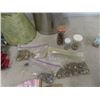 Image 2 : (FU) Vingage S & P Shakers, Ice Bucket, William Grants Towel, Jewelry Box, Wooden Tribal Mask, Fans 