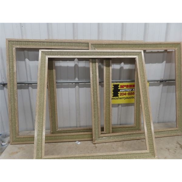 4 Wooden Picture Frames - No Glass 36" x 36"