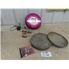 Image 2 : (FU) Vintage Items, Red Owl Tins, Clock, Empty Kodak Film Case, Kim Mitchell CD